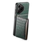 For Huawei Pura 80 Pro / 80 Pro+ 5G Crocodile Texture Card Bag Design Full Coverage Phone Case(Green) - 2