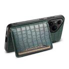 For Huawei Pura 80 Pro / 80 Pro+ 5G Crocodile Texture Card Bag Design Full Coverage Phone Case(Green) - 3