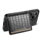 For Huawei Pura 80 Ultra 5G Crocodile Texture Card Bag Design Full Coverage Phone Case(Black) - 3