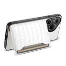 For Huawei Pura 80 Ultra 5G Crocodile Texture Card Bag Design Full Coverage Phone Case(White) - 3
