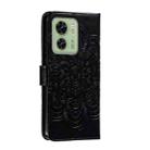 For Motorola Edge 40 Sun Mandala Embossing Pattern Phone Leather Case(Black) - 3