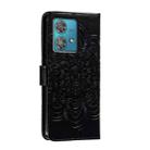 For Motorola Edge 40 Neo Sun Mandala Embossing Pattern Phone Leather Case(Black) - 3