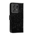 For Motorola Edge 50 Pro Sun Mandala Embossing Pattern Phone Leather Case(Black) - 3