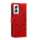 For Motorola Moto G Power 5G 2024 Sun Mandala Embossing Pattern Phone Leather Case(Red) - 3