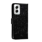 For Motorola Moto G Power 5G 2024 Sun Mandala Embossing Pattern Phone Leather Case(Black) - 3