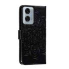 For Motorola Moto G24 Power Sun Mandala Embossing Pattern Phone Leather Case(Black) - 3