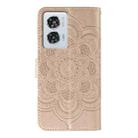 For Motorola Edge 50 Fusion Sun Mandala Embossing Pattern Phone Leather Case(Rose Gold) - 3