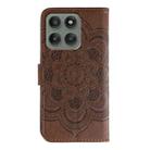 For Motorola Edge 60 Pro Sun Mandala Embossing Pattern Phone Leather Case(Brown) - 3