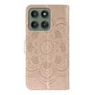 For Motorola Edge 60 Pro Sun Mandala Embossing Pattern Phone Leather Case(Rose Gold) - 3