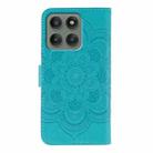 For Motorola Edge 60 Pro Sun Mandala Embossing Pattern Phone Leather Case(Blue) - 3