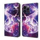 For iPhone 15 Pro Max Crystal Painted Leather Phone case(Unicorn) - 1