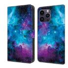 For iPhone 15 Pro Max Crystal Painted Leather Phone case(Starry Sky) - 1