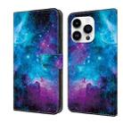 For iPhone 15 Pro Crystal Painted Leather Phone case(Starry Sky) - 1