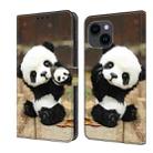 For iPhone 13 Pro Crystal Painted Leather Phone case(Panda) - 1