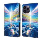 For iPhone 12 Pro Max/13 Pro Max Crystal Painted Leather Phone case(Colorful Sky) - 1