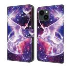 For iPhone 12 mini/13 mini Crystal Painted Leather Phone case(Unicorn) - 1