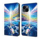 For iPhone 12/12 Pro Crystal Painted Leather Phone case(Colorful Sky) - 1