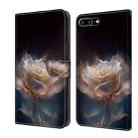 For iPhone SE 2022/2020/8/7 Crystal Painted Leather Phone case(Peony) - 1