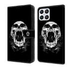 For Honor X8 4G Crystal Painted Leather Phone case(Skull) - 1