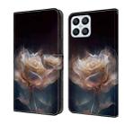 For Honor X8 4G Crystal Painted Leather Phone case(Peony) - 1