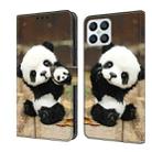 For Honor X8 4G Crystal Painted Leather Phone case(Panda) - 1