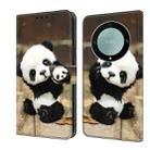 For Honor Magic5 Lite/X40 Crystal Painted Leather Phone case(Panda) - 1