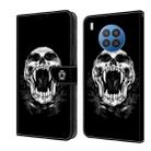 For Honor 50 Lite Crystal Painted Leather Phone case(Skull) - 1