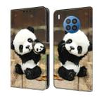 For Honor 50 Lite Crystal Painted Leather Phone case(Panda) - 1