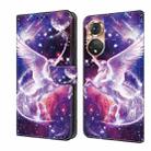 For Honor 50 Pro Crystal Painted Leather Phone case(Unicorn) - 1