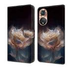 For Honor 50 Pro Crystal Painted Leather Phone case(Peony) - 1