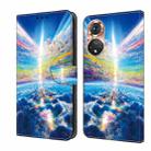 For Honor 50 Pro Crystal Painted Leather Phone case(Colorful Sky) - 1