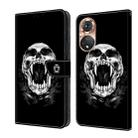 For Honor 50 Crystal Painted Leather Phone case(Skull) - 1