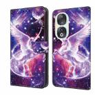 For Honor 90 Crystal Painted Leather Phone case(Unicorn) - 1