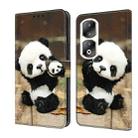 For Honor 90 Pro Crystal Painted Leather Phone case(Panda) - 1