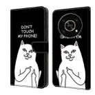 For Honor X9 4G/5G/X30/Magic4 Lite Crystal Painted Leather Phone case(Dont Touch My Phone) - 1