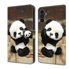 For Samsung Galaxy A05 Crystal Painted Leather Phone case(Panda) - 1