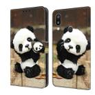 For Samsung Galaxy A20/A30 Crystal Painted Leather Phone case(Panda) - 1