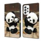 For Samsung Galaxy A23 Crystal Painted Leather Phone case(Panda) - 1