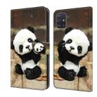 For Samsung Galaxy A31 Crystal Painted Leather Phone case(Panda) - 1