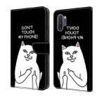 For Samsung Galaxy A32 5G Crystal Painted Leather Phone case(Dont Touch My Phone) - 1