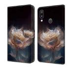 For Samsung Galaxy A40 Crystal Painted Leather Phone case(Peony) - 1