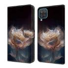 For Samsung Galaxy A42 5G/M42 5G Crystal Painted Leather Phone case(Peony) - 1