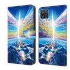 For Samsung Galaxy A42 5G/M42 5G Crystal Painted Leather Phone case(Colorful Sky) - 1