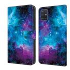 For Samsung Galaxy A51 5G Crystal Painted Leather Phone case(Starry Sky) - 1