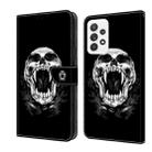 For Samsung Galaxy A53 5G Crystal Painted Leather Phone case(Skull) - 1