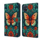 For Samsung Galaxy A71 4G Crystal Painted Leather Phone case(Flower Butterfly) - 1