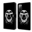 For Samsung Galaxy S20 FE 4G/5G Crystal Painted Leather Phone case(Skull) - 1