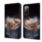 For Samsung Galaxy S20 FE 4G/5G Crystal Painted Leather Phone case(Peony) - 1