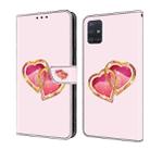 For Samsung Galaxy S20+ Crystal Painted Leather Phone case(Love Peach) - 1