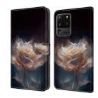 For Samsung Galaxy S20 Ultra Crystal Painted Leather Phone case(Peony) - 1